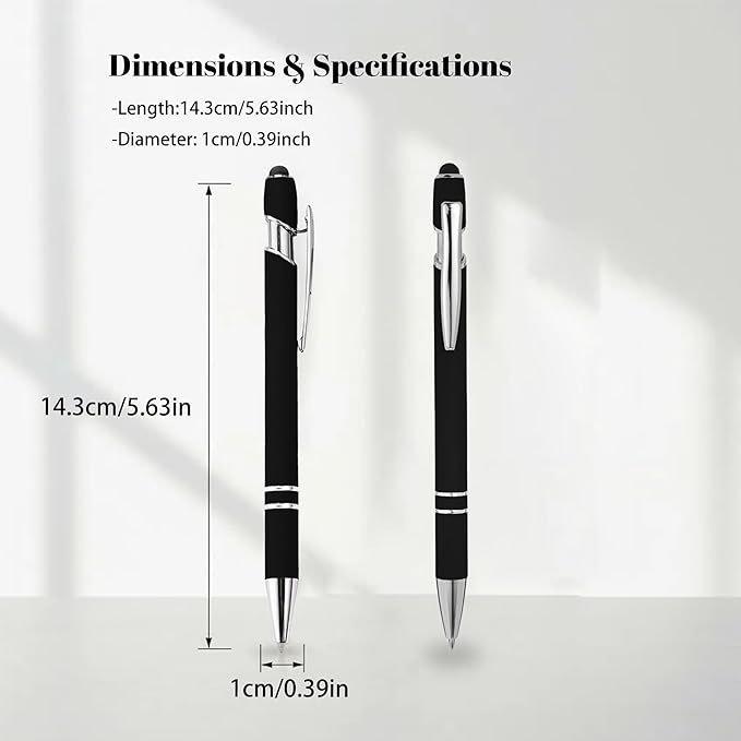 CRME Custom Engraved Ballpoint Pens Bulk Customized Metallic Printed Name Pens - Image 6