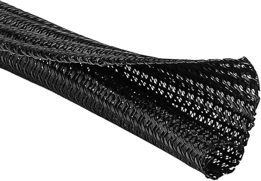 QCSIW 25ft - 1/2 inch Cord Protector, Split Sleeve Cable Management, Heavy Duty by QCSIW