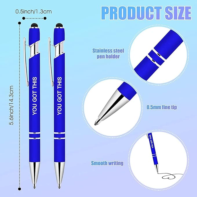 Greengines 50 Pieces Inspirational Pens, Motivational Ballpoint Pen - Image 2