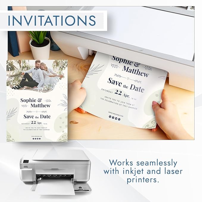 MOS White Cardstock Paper 8.5 x 11 Inch — Heavyweight Letter Size Card Stock - Image 5