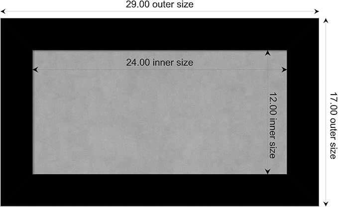Amanti Art Black Framed Magnetic Board 17x29 Small Vision Board - Image 3