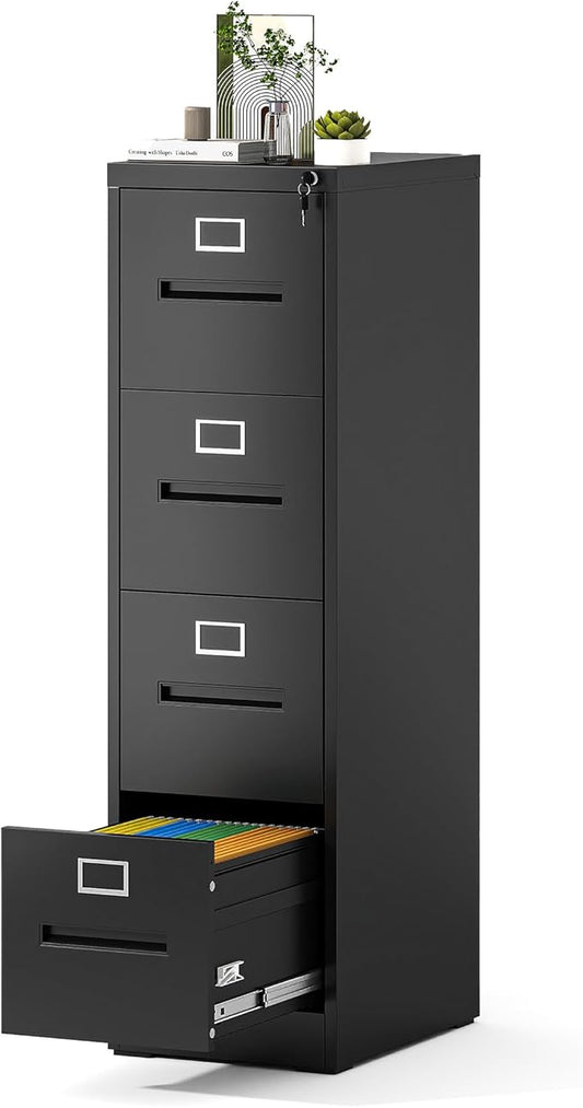 Yukimo 4 Drawer File Cabinet, Vertical File Cabinet by YUKIMO