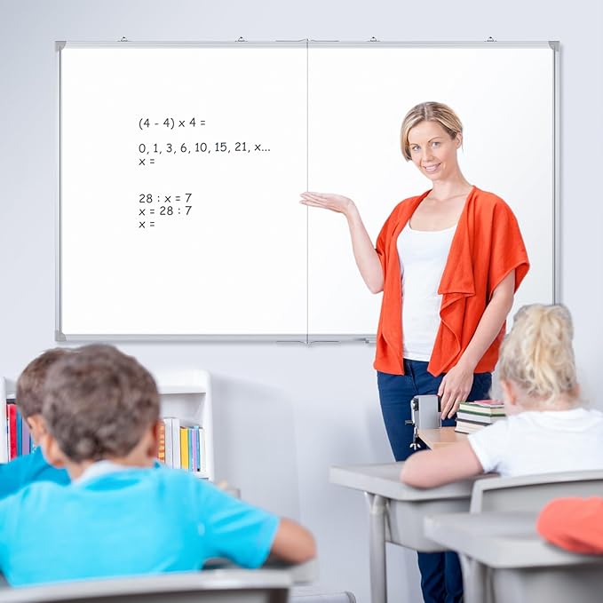 DOLLAR BOSS Large White Board 60 x 36 Inch Foldable Magnetic Whiteboard - Image 8