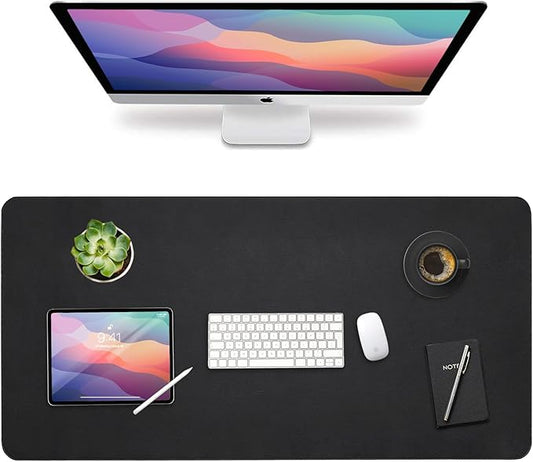 Vine Creations Leather Desk Mat Large 44" x 22", Desk Protector Mat, PU Leather by VineCreations