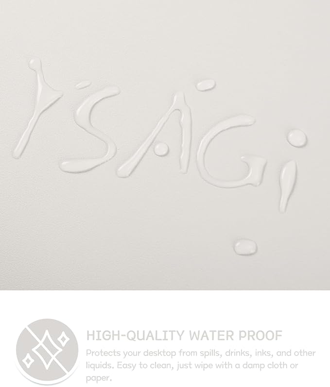 YSAGi Non-Slip Leather Desk Pad L Size, Waterproof Laptop Computer Desk - Image 4
