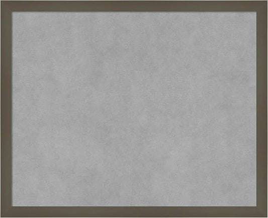 Amanti Art Grey Framed Magnetic Board 17x21 Small Vision Board by AmantiArt