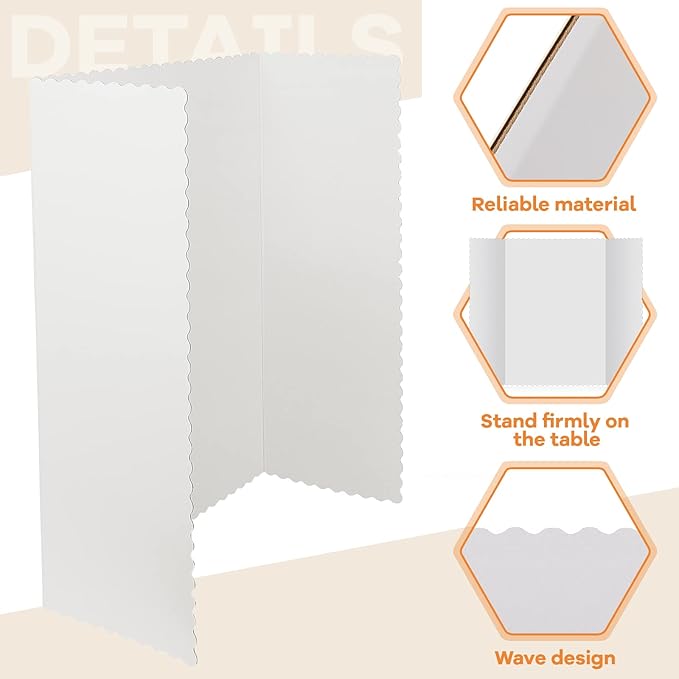 Ctosree 24 Pcs 48 * 36 Inch Tri Fold Poster Board Bulk, Science Fair Project - Image 3