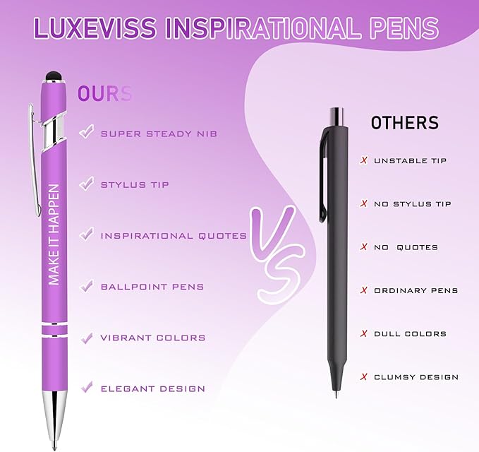 Luxeviss 100 Pcs Inspirational Pens Bulk - Image 2