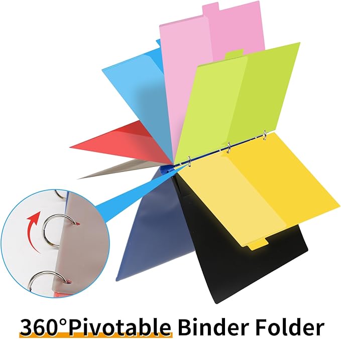 360 Pivotable Project Organizer, 2 Pack 3 Ring Binder - Image 5