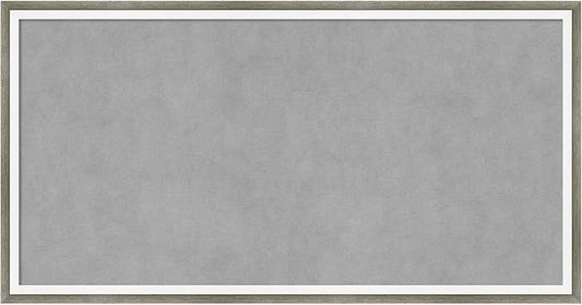 Amanti Art Silver Framed Magnetic Board 13x25 Small Vision Board by AmantiArt
