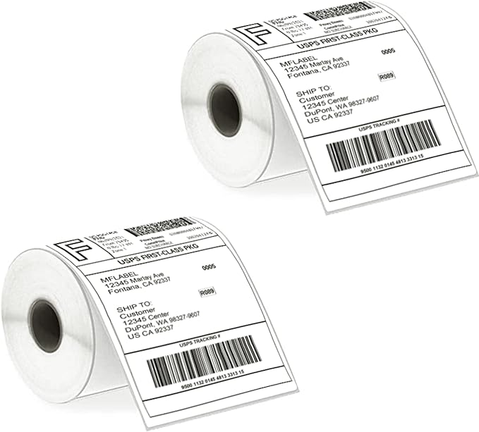 MFLABEL 4x6 Thermal Shipping Labels by MFLABEL