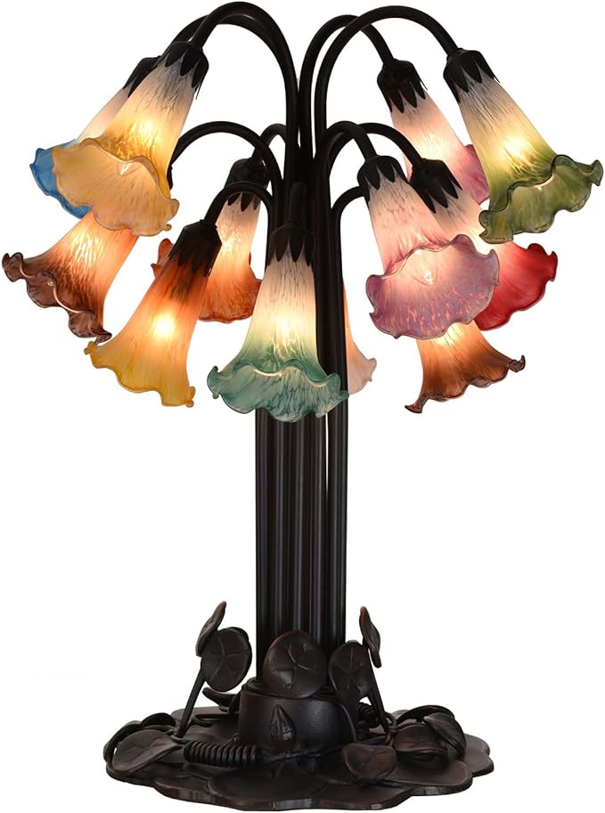 Bieye LS14S Lily Flower Blown Glass Lampshade - Image 5