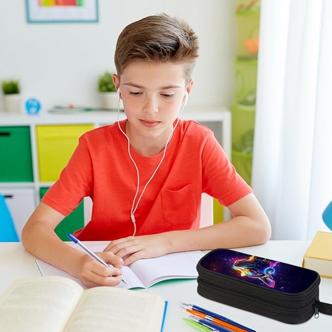 HiGaits Pencil Case for Boys, Durable Pen Box Dog - Image 4