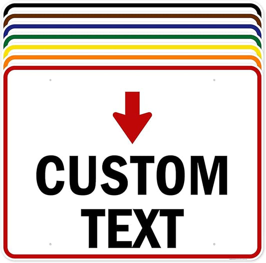 Custom Arrow, Custom Directional Sign, Down Arrow, 36x48 Inches, Rust Free by MySignCenter