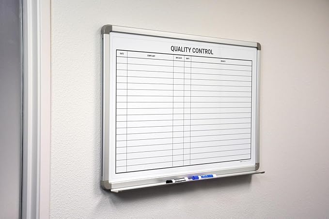 Quality Control Whiteboard 60" x 40" - Image 2