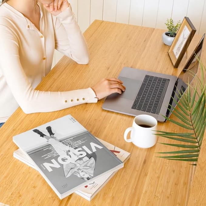 FLEXISPOT EN1 Bamboo Standing Desk, 48 x 24 Inches Whole-Piece Electric Height - Image 2