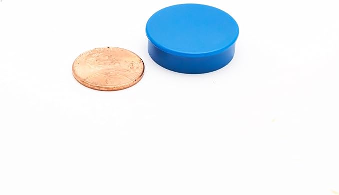 Bullseye Office 24 Round White Fridge Magnets, Button Shaped, Small Colorful - Image 5