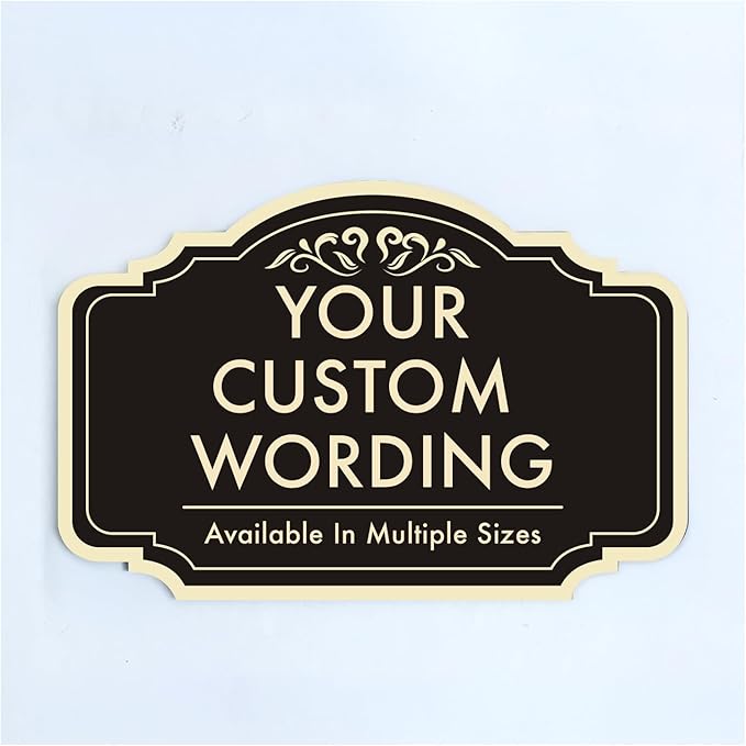 Custom Black Charcoal 36x24-inch Aluminum Outdoor Signs, Personalized Driveway by SpeedyOrders