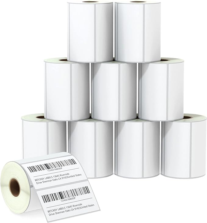BETCKEY - 4" x 2" Barcode Shipping & Multipurpose Labels Compatible by BETCKEY