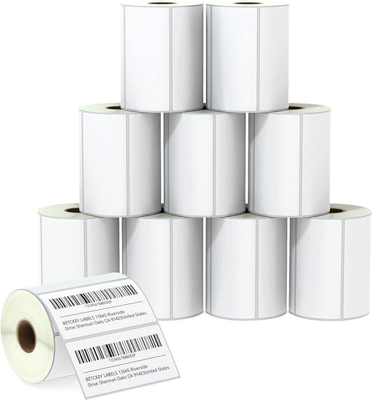 BETCKEY - 4" x 2" Barcode Shipping & Multipurpose Labels Compatible by BETCKEY