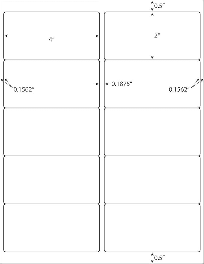 BESTEASY 10-UP Address Labels, /Address Mailing Labels 500 Sheets Shipping - Image 8