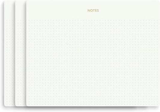Pinesman - Mouse Pad Notepad for Professionals, 3 Pack, 9.8" x 7.9", 150 Sheets by Pinesman