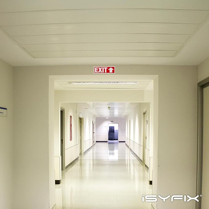 iSYFIX Exit Signs Stickers 12 Pack 12x4 Inch - Image 5