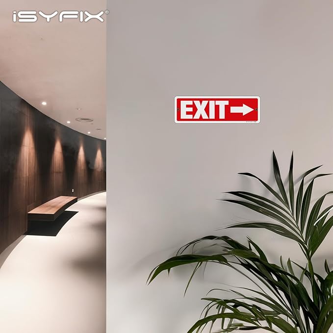iSYFIX Exit Signs 12 Pack 12x4 Inch - Image 2
