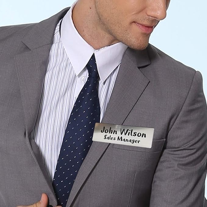 SINYUDUN Custom Engraved Name Tag Badges, Personalized Identification - Image 4