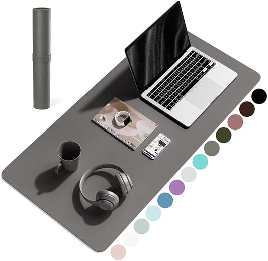 YSAGi Non-Slip Leather Desk Pad, Waterproof Laptop Computer Desk Keyboard Mat by YSAGi