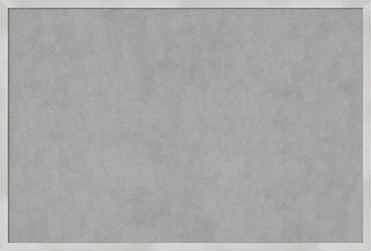 Amanti Art Silver Framed Magnetic Board 25x37 Large Vision Board by AmantiArt