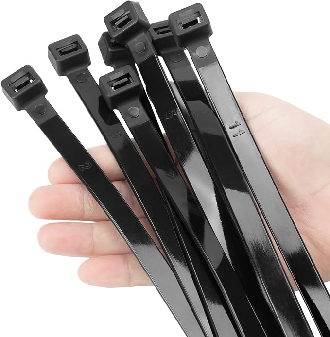 XINGO 26 inch Black Zip Ties Heavy Duty 40 PCS, 250 LBS Ultra Strong Plastic by XINGO