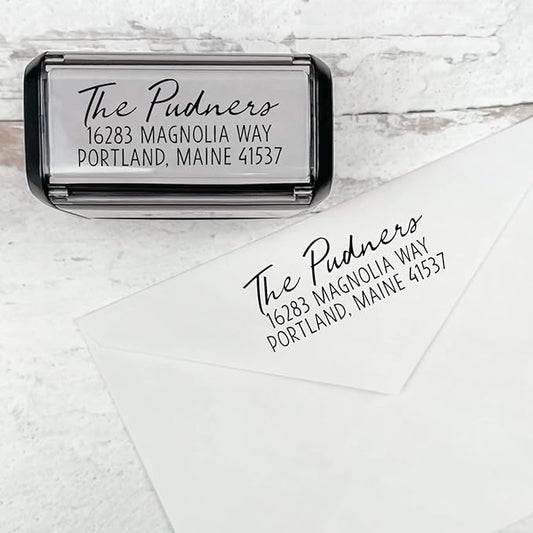 Self Inking Modern Address Stamps | Custom Return Address Stamper by 904Custom