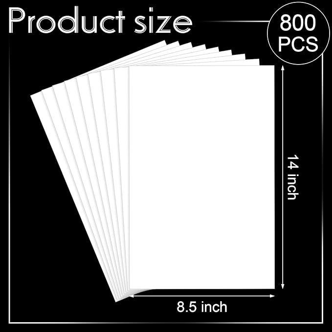 Mepase 800 Sheets Legal Size Cardstock 8.5" X 14" White Paper, 65lb Card Stock - Image 2