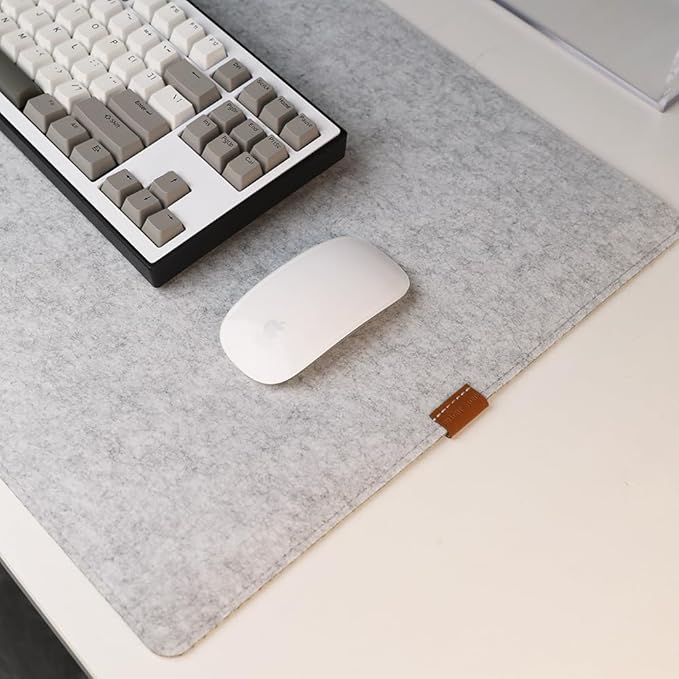 Bright Stone Felt Desk Mat, Non-Slip Mouse Pad, 35.4"x15.7" Office Supplies - Image 6