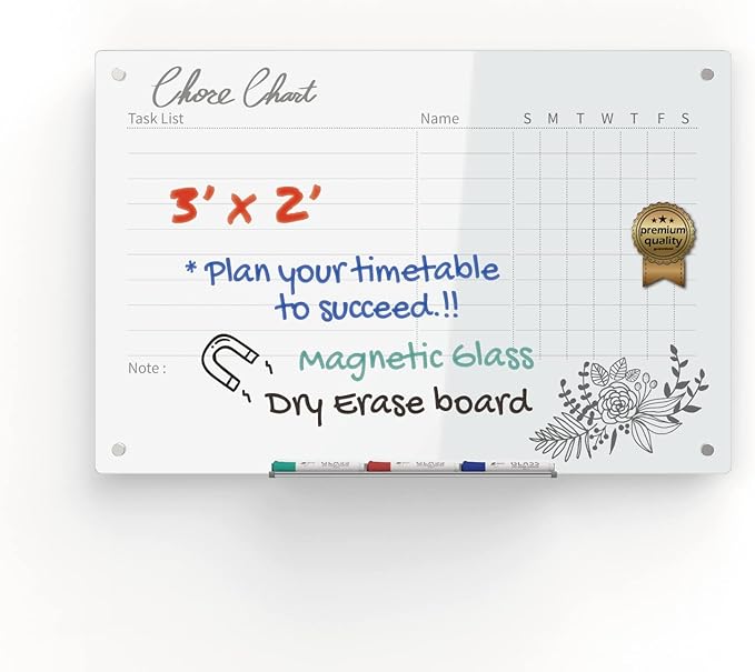 Audio-Visual Direct Magnetic Weekly Planner Dry-Erase Board by Audio-VisualDirect