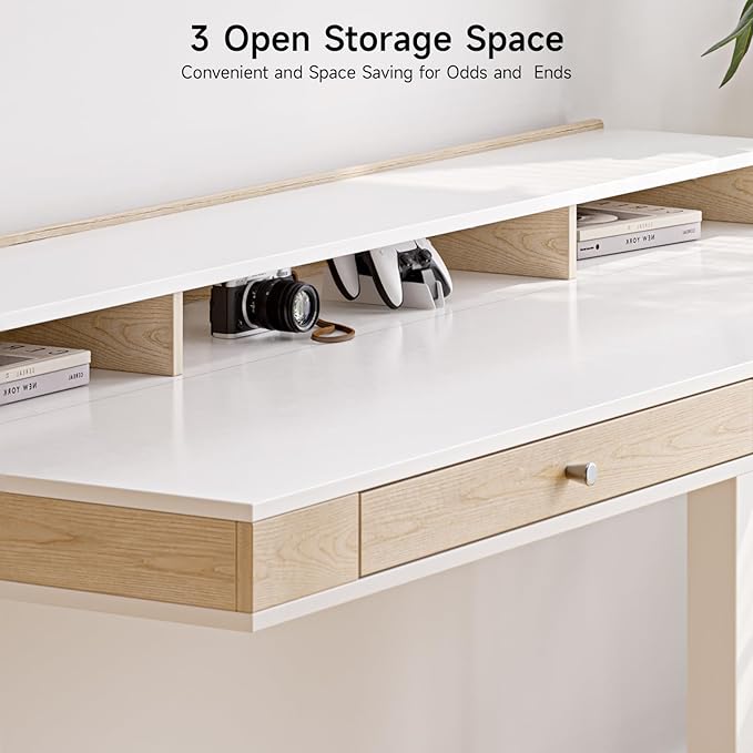 ONBRILL Standing Desk with Drawers, 63x23.6 Inch Electric Stand Up Desk with - Image 8