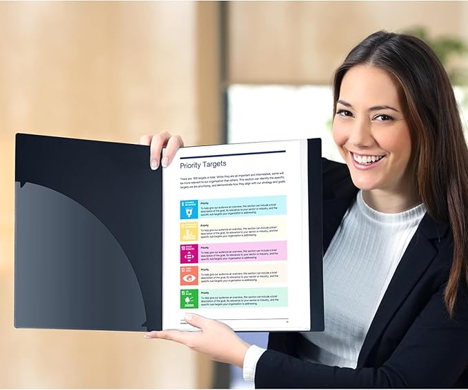 Dunwell Presentation Binder 12-Pocket, Displays 24 Pages, 8.5x11 Portfolio - Image 6