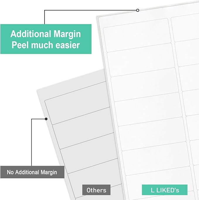 L LIKED Printable Address Labels, 000 Stickers, 30 per Sheet, Mailing Labels - Image 6