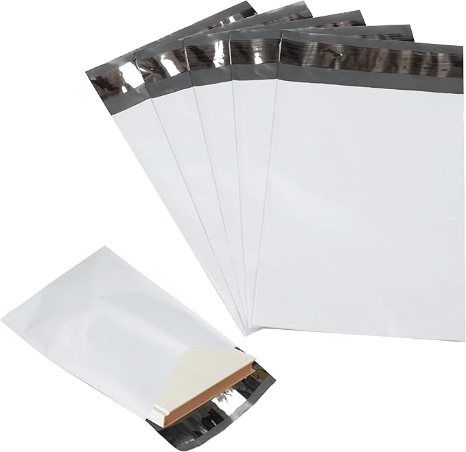3000 Pack Secure Seal White Poly Mailers by Secure+Seal