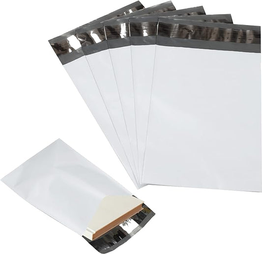 500 Pack Secure Seal White Poly Mailers by Secure+Seal