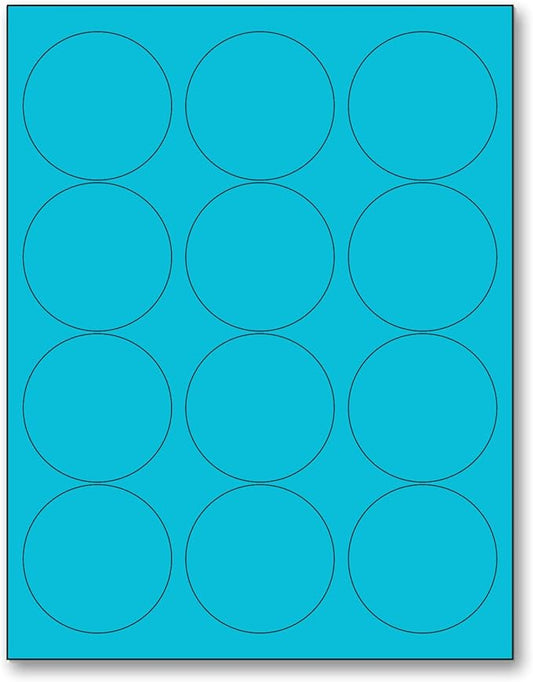 NextDayLabels - 8-1/2 x 11 Neon Color High Light Fluorescent Labels by NextDayLabels