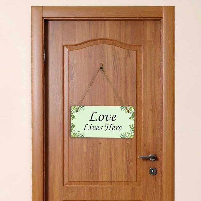 Signs ByLITA Greenery Wreath Personalized Hanging Wall or Door Sign | Custom - Image 5