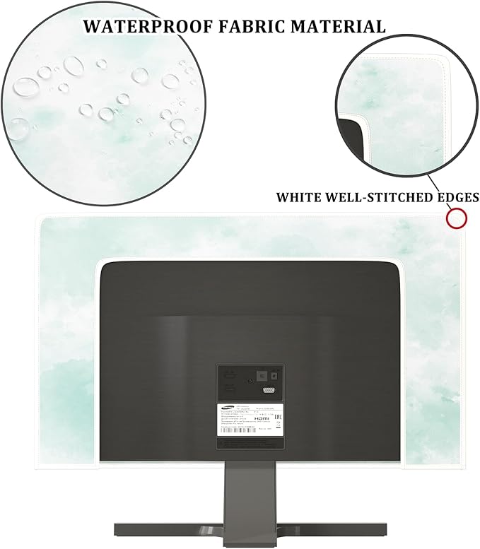 Baocicco Abstract Watercolor Waterproof TV Display Screen Cover 58, 60 Inch - Image 3