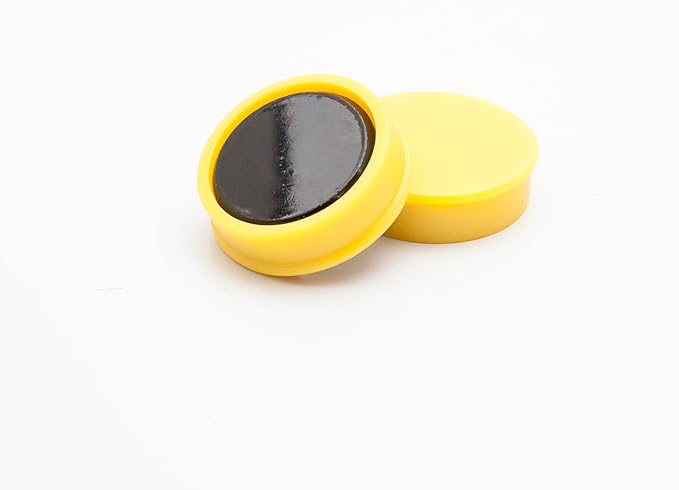 Bullseye Office 24 Round White Fridge Magnets, Button Shaped, Small Colorful - Image 4