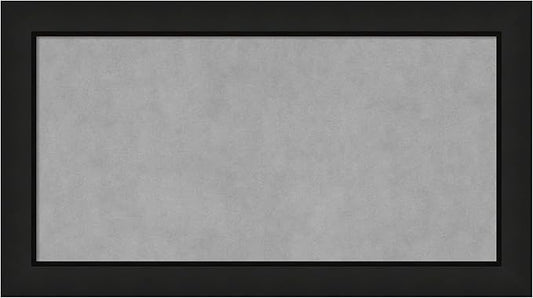 Amanti Art Black Framed Magnetic Board 15x27 Small Vision Board by AmantiArt
