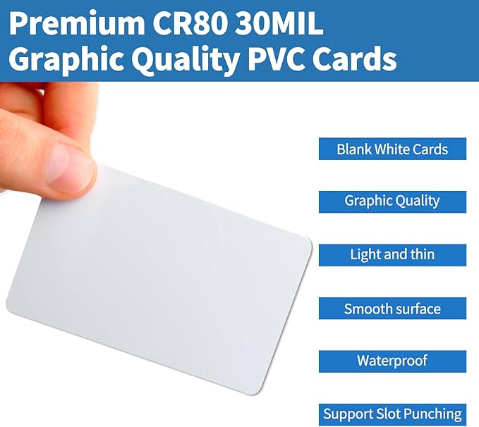 250 Pack - Premium Blank PVC Cards - Image 3