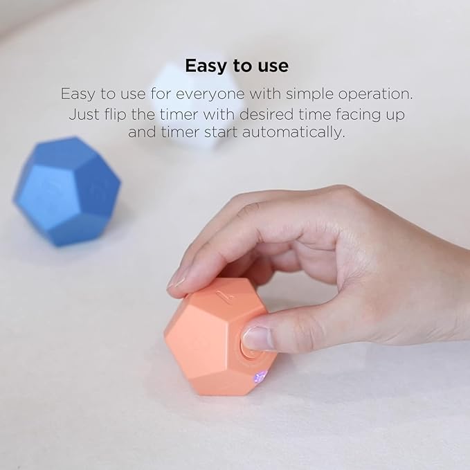 mooas Dodecagon Time Ball Rechargeable Mini Timer, 11 Preset Times, Desk & - Image 5