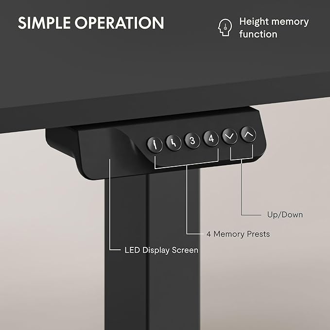 FLEXISPOT 79x32 Inch Large Dual Motor Electric Standing Desk, Home Office Desk - Image 5