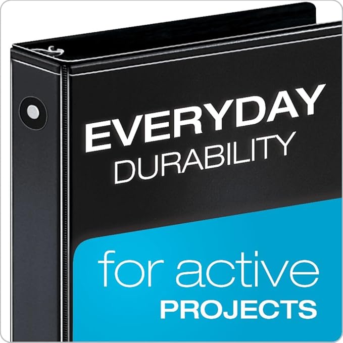 Cardinal Economy 3 Ring Binder, 1 Inch, Presentation View, Holds 225 Sheets - Image 2